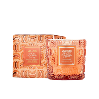 Voluspa Spiced Pumpkin Latte Luxe Glas Product